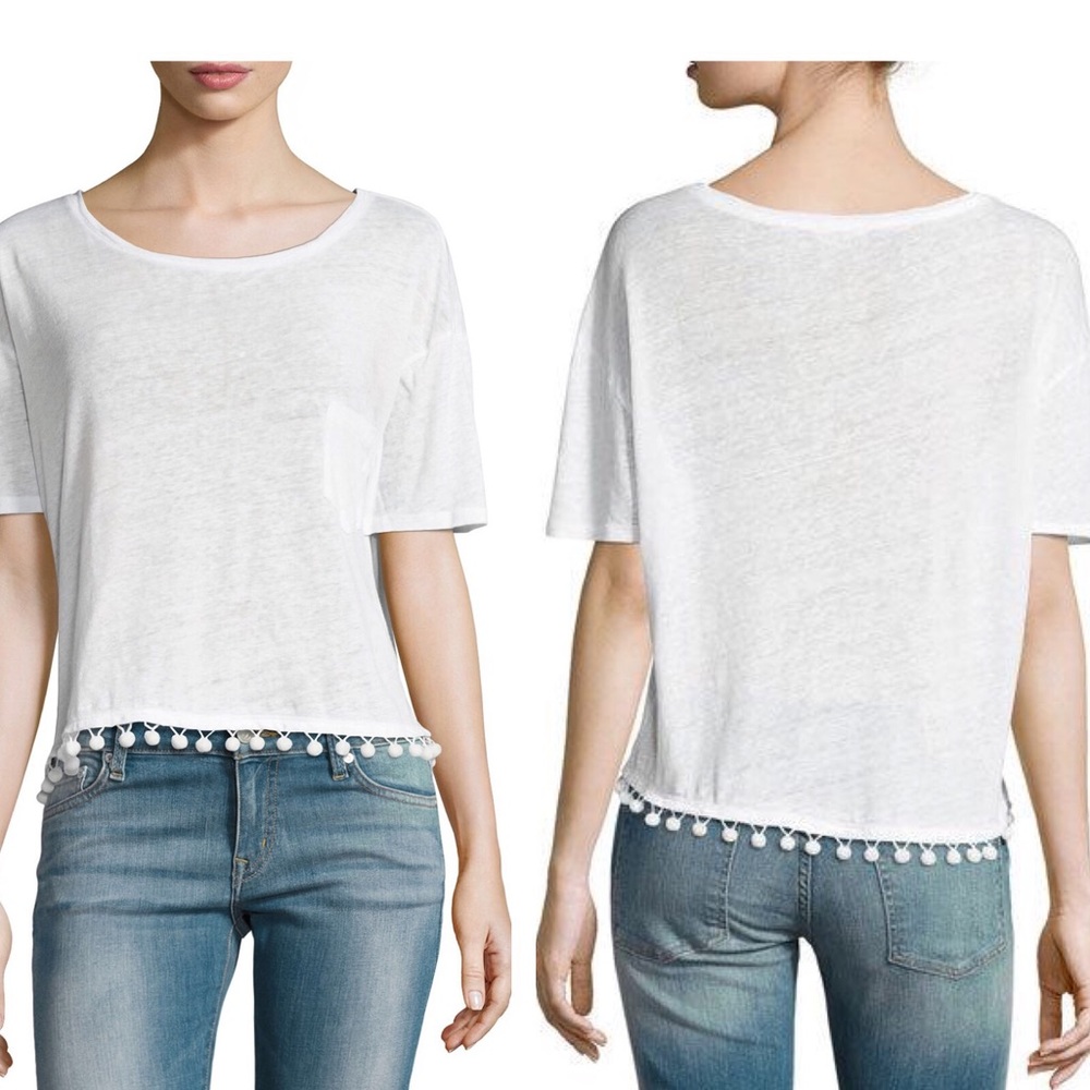 Rails - Billie T-Shirt With Pom Pom Fringe, Large - image 3